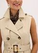 Kjole i trenchcoat-look med belte (2-delt sett), bonprix