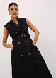 Kjole i trenchcoat-look med belte (2-delt sett), bonprix