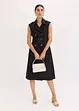 Kjole i trenchcoat-look med belte (2-delt sett), bonprix