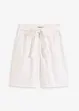 Shorts i twill med knytebelte, bonprix