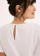 Jerseytopp med smock, bonprix