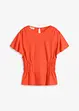 Jerseytopp med smock, bonprix