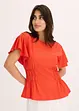 Jerseytopp med smock, bonprix