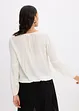 Bluse med broderi, bonprix
