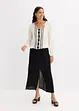 Bluse med broderi, bonprix