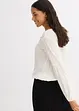 Bluse med broderi, bonprix