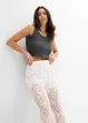 Pull on-bukse med blonder, bonprix