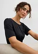 Figurnær jerseykjole av myk viskosemiks, bonprix