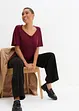 T-shirt med A-fasong, kort arm, bonprix