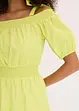 Off shoulder-kjole i økologisk bomull, bonprix
