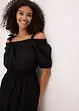 Off shoulder-kjole i økologisk bomull, bonprix