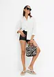 Skjortebluse i musselin, bonprix