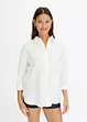 Skjortebluse i musselin, bonprix