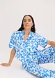 Kortermet bluse i myk viskosemiks, bonprix