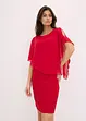 Blondekjole med cape i lett chiffon, bonprix