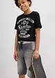 Bermudashorts i trikot i denim look, Regular Fit, bonprix