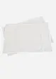 Bordbrikker i økologisk bomull med broderi (2-pack), bonprix
