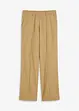 High Waist-bukse med lin og legg, bonprix