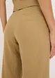 High Waist-bukse med lin og legg, bonprix