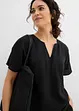 Oversized bluse med elastisk fald, bonprix