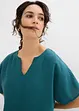 Oversized bluse med elastisk fald, bonprix