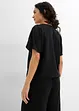 Oversized bluse med elastisk fald, bonprix