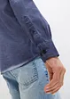 Langermet skjorte i 100% bomull i vasket look, bonprix