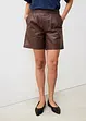 Skinnshorts i lammenappa, bonprix