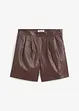 Skinnshorts i lammenappa, bonprix