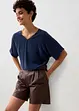 Skinnshorts i lammenappa, bonprix