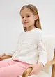 Cardigan med hullmønster, bonprix