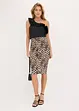 Bluse med volang, bonprix