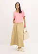 Oversized topp i ren bomull, bonprix