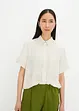 Kortermet bluse med brystlomme, bonprix