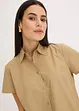 Kortermet bluse i poplin, bonprix