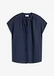Kortermet bluse med skjult knappestolpe, bonprix