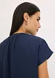 Kortermet bluse med skjult knappestolpe, bonprix