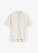 Skjortebluse i fin viskosemiks, bonprix