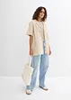 Skjortebluse i musselin, bonprix