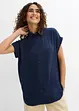 Bluse med korte ermer og resirkulert polyester, bonprix