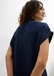 Bluse med korte ermer og resirkulert polyester, bonprix