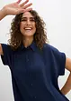 Bluse med korte ermer og resirkulert polyester, bonprix