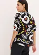 Kortermet bluse med krinklet detalj, i lett viskose, bonprix
