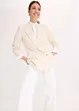 Blazer i materiale med rynket effekt og lyocell, bonprix