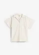 Kortermet bluse i kreppmateriale, bonprix