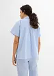 Kortermet bluse i kreppmateriale, bonprix