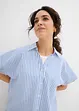 Kortermet bluse i kreppmateriale, bonprix
