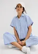 Kortermet bluse i kreppmateriale, bonprix