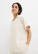 Kortermet bluse i kreppmateriale, bonprix