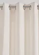 Gardin med resirkulert polyester i lin-look (1-pack), bonprix